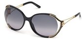 Roberto Cavalli RC669S 01B Shiny Black / Gradient Smoke Lens sunglasses