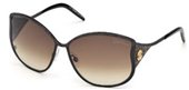 Roberto Cavalli RC671S 01F Shiny Black / Gradient Brown Lens sunglasses