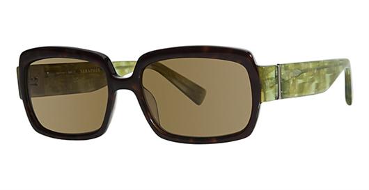 Seraphin Excelsior 8624 Dark Tortoise/Green Pearl Demi sunglasses