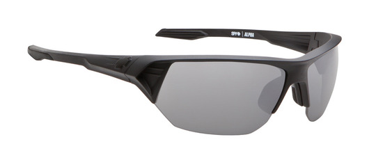 Spy Alpha Matte Black Grey w/ Black Mirror sunglasses