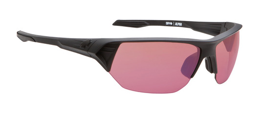 Spy Alpha Matte Black Rose w/ Blue Mirror sunglasses