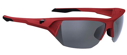 Spy Alpha Matte Red Grey w/ Black Mirror sunglasses