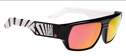 Spy Blok Black W/ White 80s Bronze W/ Red Spectra sunglasses