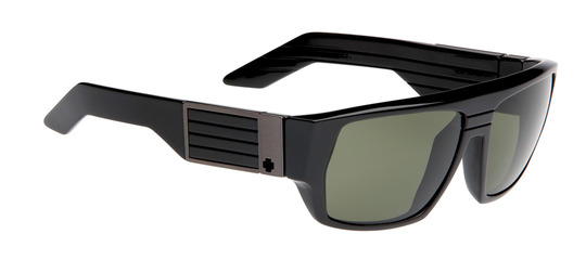 Spy Blok Shiny Black Grey Green Polarized sunglasses