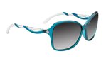 Spy Fiona Translucent Teal W/ Clear Black Fade Lens sunglasses