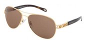 Tiffany TF3007B 60023G Gold/Brown sunglasses