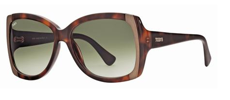 Tod's TO0041 52P Shiny Dark Havana sunglasses