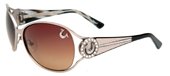True Religion Jackie Gunmetal w/BrownGradient Lens sunglasses