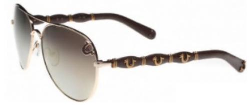 True Religion Maverick Shiny Gold sunglasses