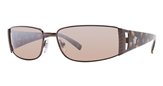 Versace VE2021 10066U Dark Brown Brown Mirror Silver Gradient sunglasses