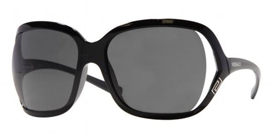 Versace VE4114 GB1/87 Shiny Black Gray sunglasses
