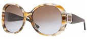 Versus VR6060 113/68 Transparent Striped Havana Frame/BrownViolet Gradient Lens sunglasses