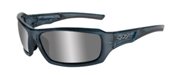 Wiley X Echo CCECH01 Silver Flash (smoke Grey)/SmokeSteel Blue sunglasses