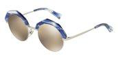 Alain Mikli A04006 - SITELLE 005/6G blue/light brown mirror gold sunglasses
