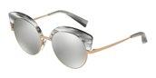 Alain Mikli A04007 - FAUVETTE 004/6G black/light grey mirror silver sunglasses
