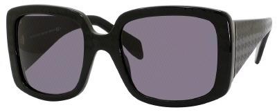 Alexander Mcqueen 4154/S 03B6 Black Matte Sunglasses