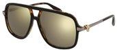 Alexander Mcqueen AM0080S 001 BRONZE FLASH sunglasses