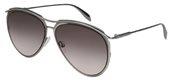 Alexander Mcqueen AM0115S 001 Silver/Grey Gradient sunglasses