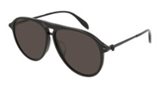 Alexander Mcqueen AM0156SA 001 Black/Grey sunglasses