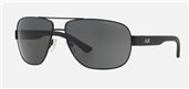Armani Exchange AX2012S 606387 SATIN BLACK/BLACK sunglasses