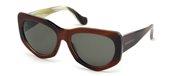 Balenciaga BA0018 47N Brown Horn Sunglasses