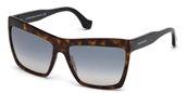 Balenciaga BA0089 52X dark havana blue mirror Sunglasses