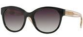 Burberry BE4187 35078G Black Grey Shaded sunglasses