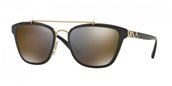 Burberry BE4240 30014T black dark grey mirror gold sunglasses