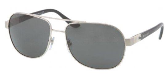 Bvlgari BV5023 102/87 Ruthenium Black Grey Green Sunglasses