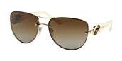 Bvlgari BV6053BM 278/T5 gold/polar brown gradient sunglasses