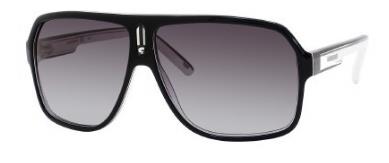 Carrera 27 Black & White Sunglasses - Sport Racing Design, Gradient Lenses