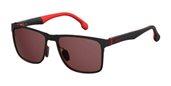 Carrera 8026/S 0BLX 00 Bkrt Crystal Red (W6 burgundy polarized lens) sunglasses