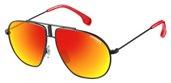 Carrera Carrerino 21 0807 00 Black (UZ red mirror lens) sunglasses