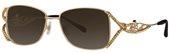 Caviar 1679 21 Gold w/ Clear Crystals sunglasses