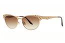 Caviar 1774 16 Brown w/Clear/Amethyst Crystal Stone sunglasses