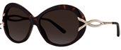 Caviar 2009 16 Dark Tortoise/Gold w/ Clear Crystals sunglasses