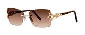Caviar 4886 Austrian Crystal 21 GOLD/BROWN sunglasses