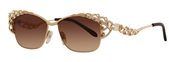 Caviar 5594 16 Gold w/ Clear &amp; Smoked Topaz Crystal Stones sunglasses