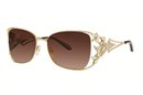 Caviar 5619 21 Gold Clear Crystal sunglasses