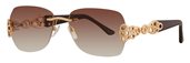 Caviar 6852 21 Gold w/Clear Crystal Stones sunglasses