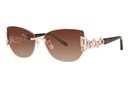 Caviar 6860 16 Gold /Clear Crystal Brown sunglasses