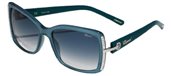 Chopard SCH126S 03GG Matte Dark Azure Silver sunglasses