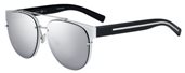 Christian Dior Blacktie 143SAS 002S Silver Black Sunglasses