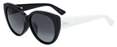 Christian Dior Diorlady 1/N/F/S 09HT Black Ivory sunglasses