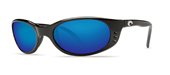 Costa Del Mar Stringer Shiny Black Costa 580 Blue Mirror Glass ST 11 OBMGLP Sunglasses