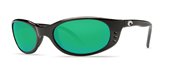 Costa Del Mar Stringer Shiny Black Costa 580 Green Mirror Glass ST 11 OGMGLP Sunglasses