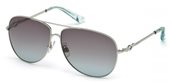 Daniel Swarovski SK0100 16F	shiny palladium / gradient brown sunglasses
