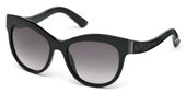 Daniel Swarovski SK0110 01B shiny black/gradient smoke sunglasses