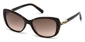 Daniel Swarovski SK0124 52F dark havana gradient brown sunglasses