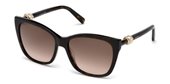 Daniel Swarovski SK0129 52F dark havana / gradient brown sunglasses